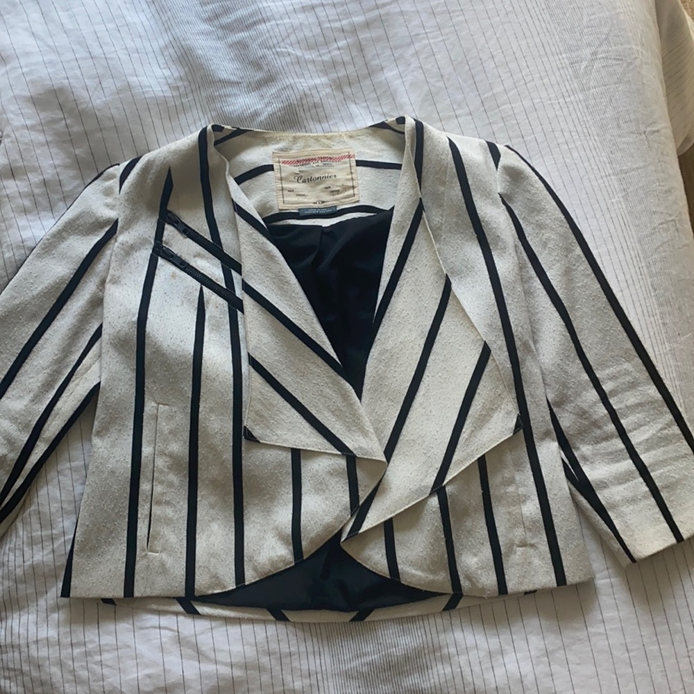 Anthropologie Striped Blazer